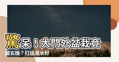 大門外盆栽|【大門外盆栽】驚呆！大門外盆栽竟藏玄機？打造風水好運勢的終。